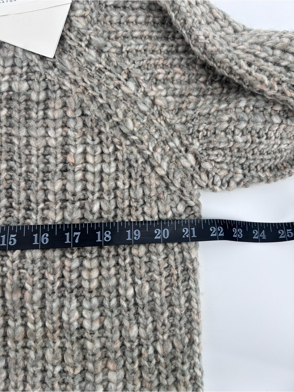 ba&sh Gray Chunky Wool Blend Knit Oversized Sweater Sz 1 NWT French Paris US 4 - Picture 7 of 10